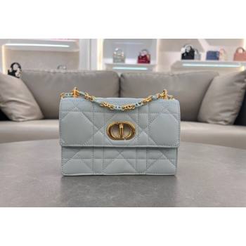 Dior Miss Caro Mini bag in Macrocannage Lambskin Lake Blue 2024 5169 (XXG-241031094)