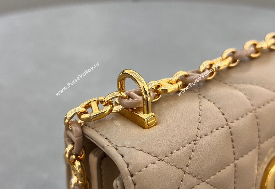 Dior Miss Caro Mini bag in Macrocannage Lambskin Biscuits Beige 2024 5169 (XXG-241031095)