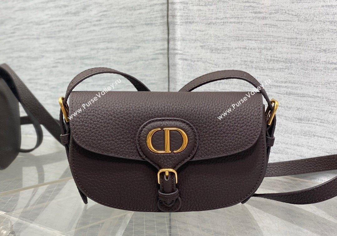 Dior Bobby East-West Bag in Grained Calfskin Coffee Brown 2024 M9042 (XXG-241212019)