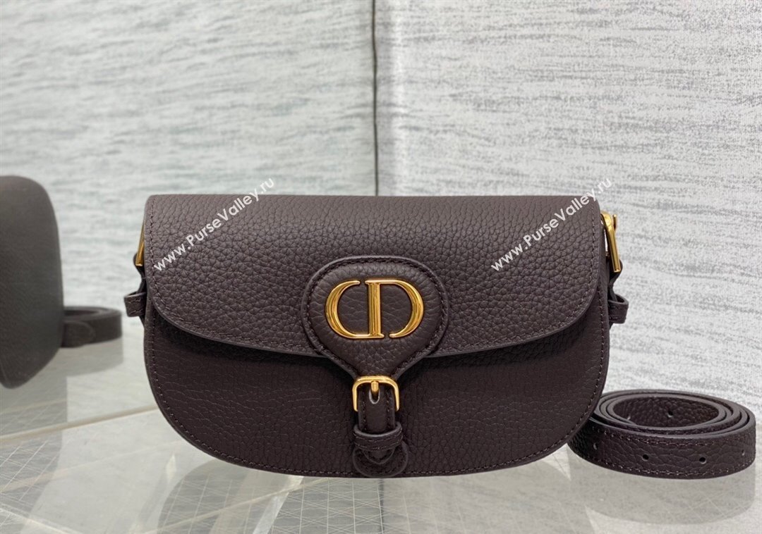 Dior Bobby East-West Bag in Grained Calfskin Coffee Brown 2024 M9042 (XXG-241212019)