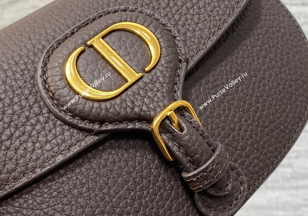 Dior Bobby East-West Bag in Grained Calfskin Coffee Brown 2024 M9042 (XXG-241212019)