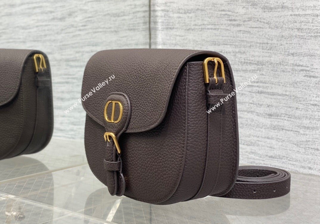 Dior Medium Bobby Bag in Grained Calfskin Coffee Brown 2024 M9042 (XXG-241212023)