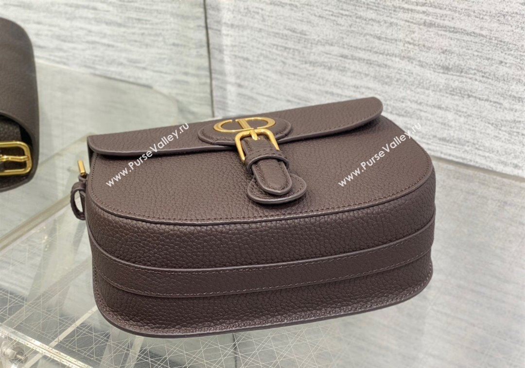 Dior Medium Bobby Bag in Grained Calfskin Coffee Brown 2024 M9042 (XXG-241212023)