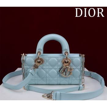 Dior Small Lady D-Joy Bag in Cannage Lambskin Light Blue 2024 M0541 1212 (XXG-241212037)