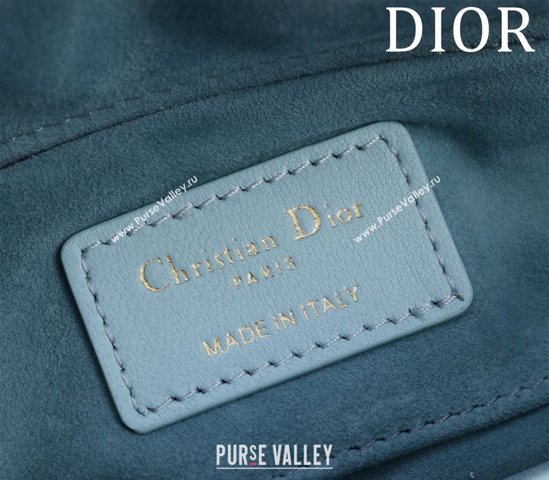 Dior Small Lady D-Joy Bag in Cannage Lambskin Light Blue 2024 M0541 1212 (XXG-241212037)