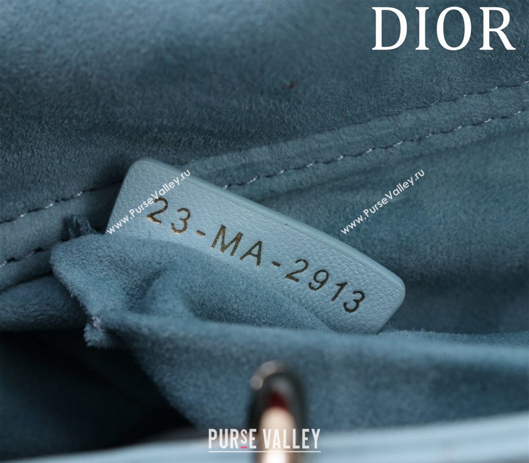 Dior Small Lady D-Joy Bag in Cannage Lambskin Light Blue 2024 M0541 1212 (XXG-241212037)