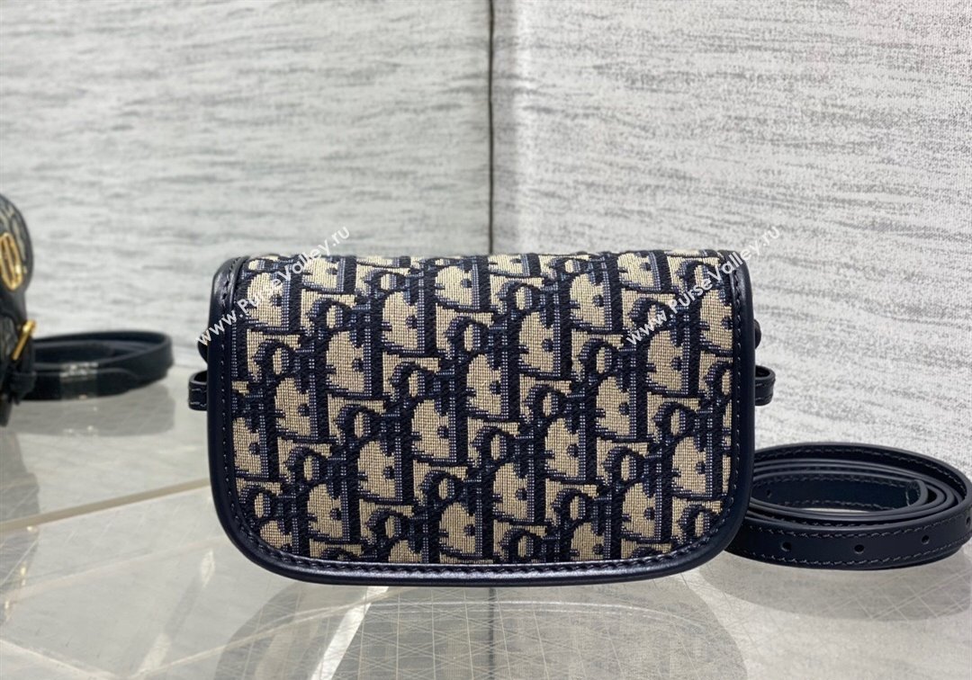 Dior Bobby Mini Bag in Blue Oblique Jacquard 2024 M9042 (XXG-241212014)