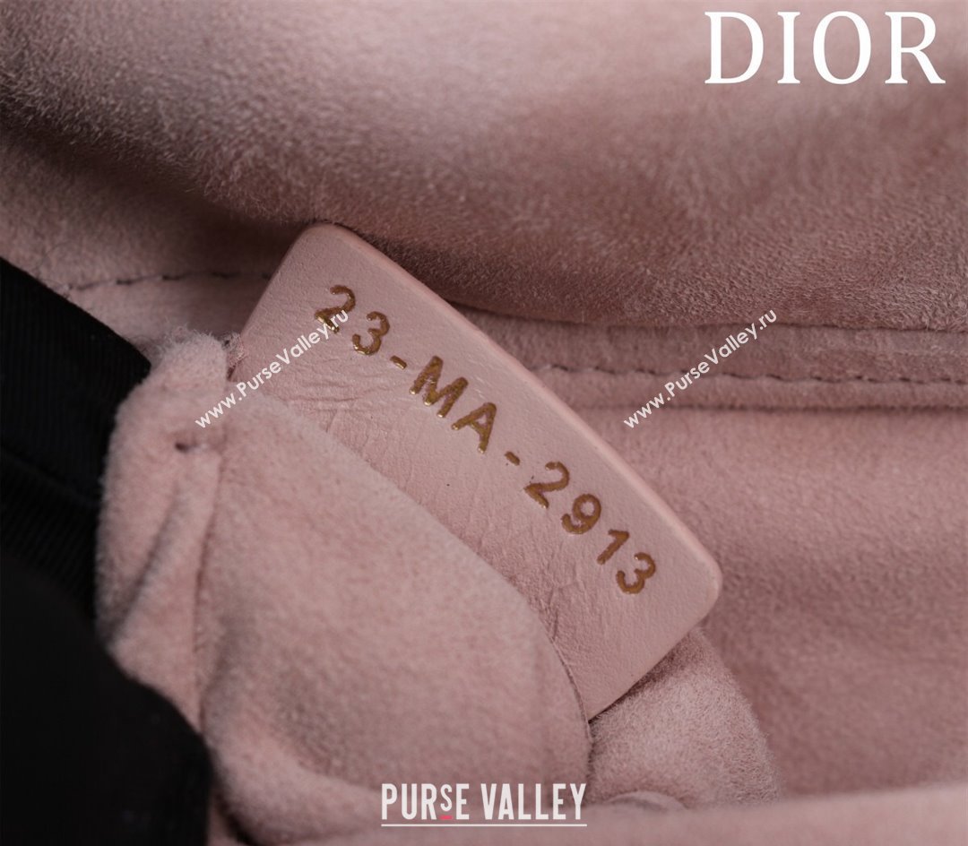 Dior Small Lady D-Joy Bag in Cannage Lambskin Light Pink 2024 M0541 1212 (XXG-241212039)