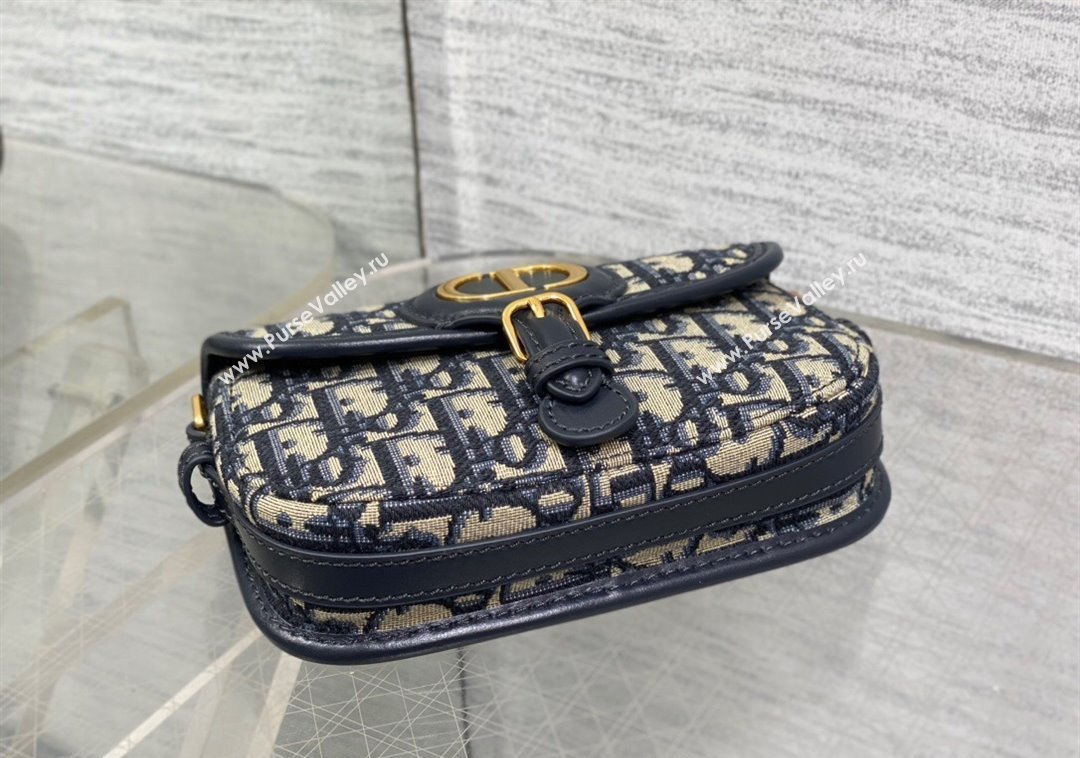 Dior Bobby Mini Bag in Blue Oblique Jacquard 2024 M9042 (XXG-241212014)