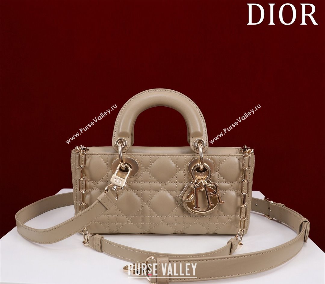 Dior Small Lady D-Joy Bag in Cannage Lambskin Beige 2024 M0541 1212 (XXG-241212043)