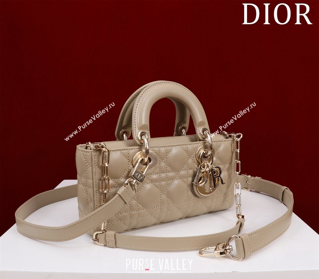 Dior Small Lady D-Joy Bag in Cannage Lambskin Beige 2024 M0541 1212 (XXG-241212043)