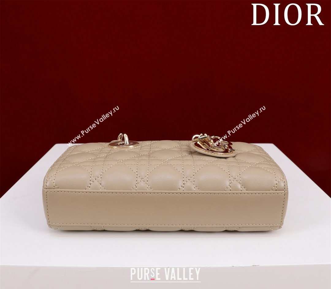 Dior Small Lady D-Joy Bag in Cannage Lambskin Beige 2024 M0541 1212 (XXG-241212043)