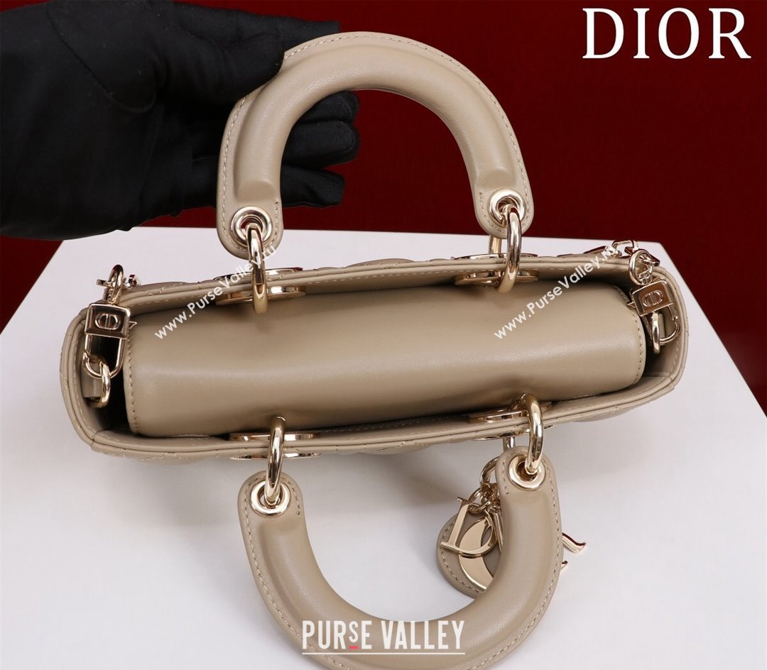 Dior Small Lady D-Joy Bag in Cannage Lambskin Beige 2024 M0541 1212 (XXG-241212043)