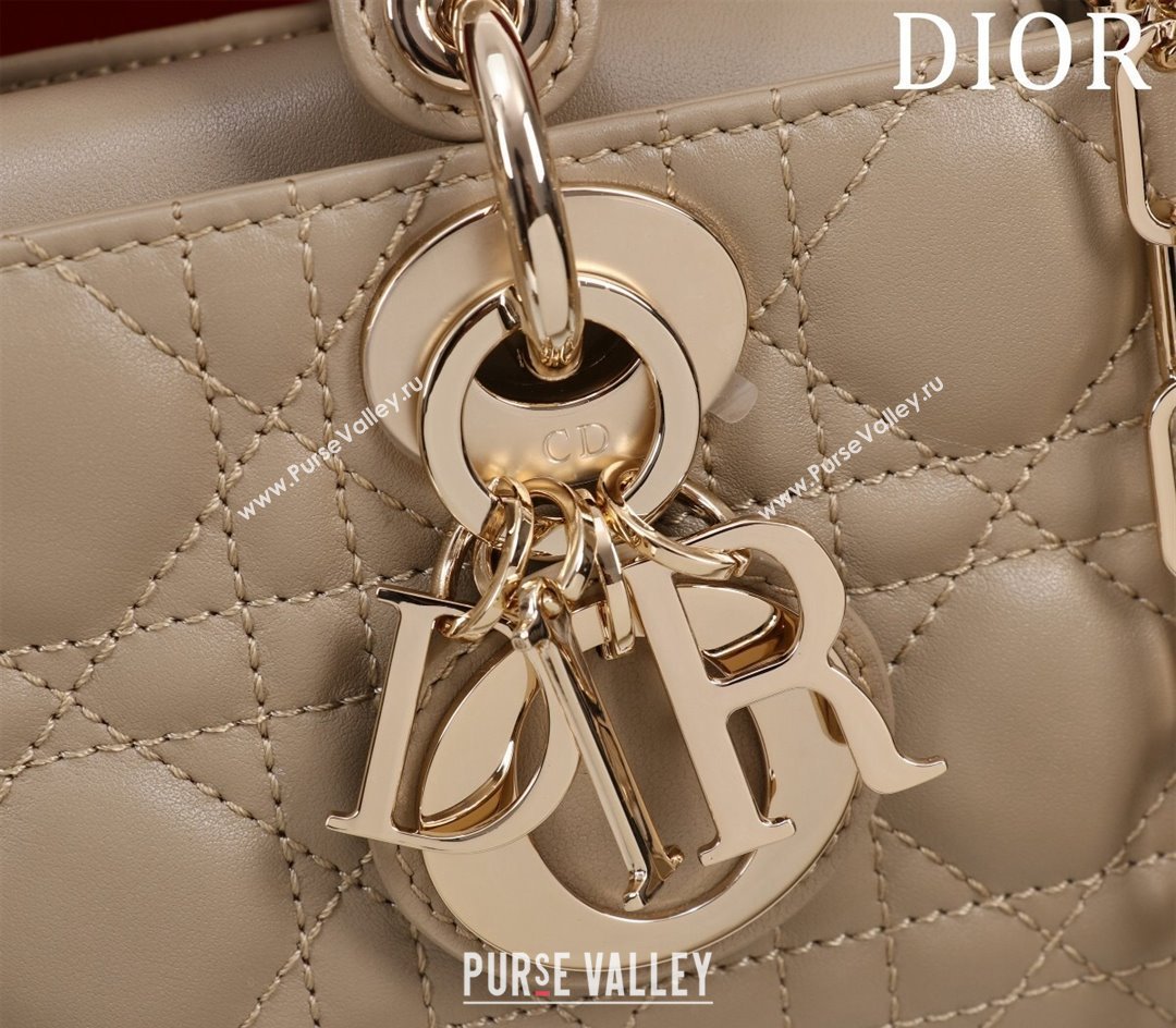 Dior Small Lady D-Joy Bag in Cannage Lambskin Beige 2024 M0541 1212 (XXG-241212043)