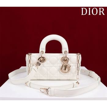 Dior Small Lady D-Joy Bag in Cannage Lambskin White 2024 M0541 1212 (XXG-241212044)