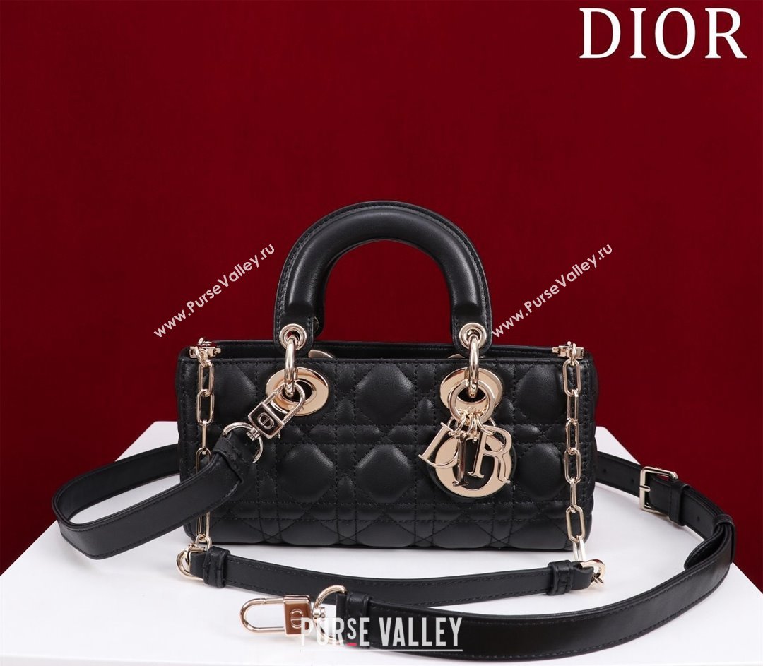 Dior Small Lady D-Joy Bag in Cannage Lambskin Black 2024 M0541 1212 (XXG-241212045)