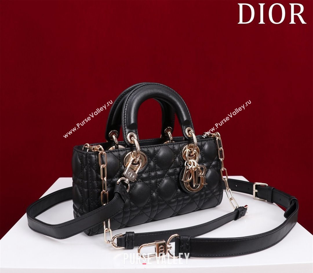 Dior Small Lady D-Joy Bag in Cannage Lambskin Black 2024 M0541 1212 (XXG-241212045)