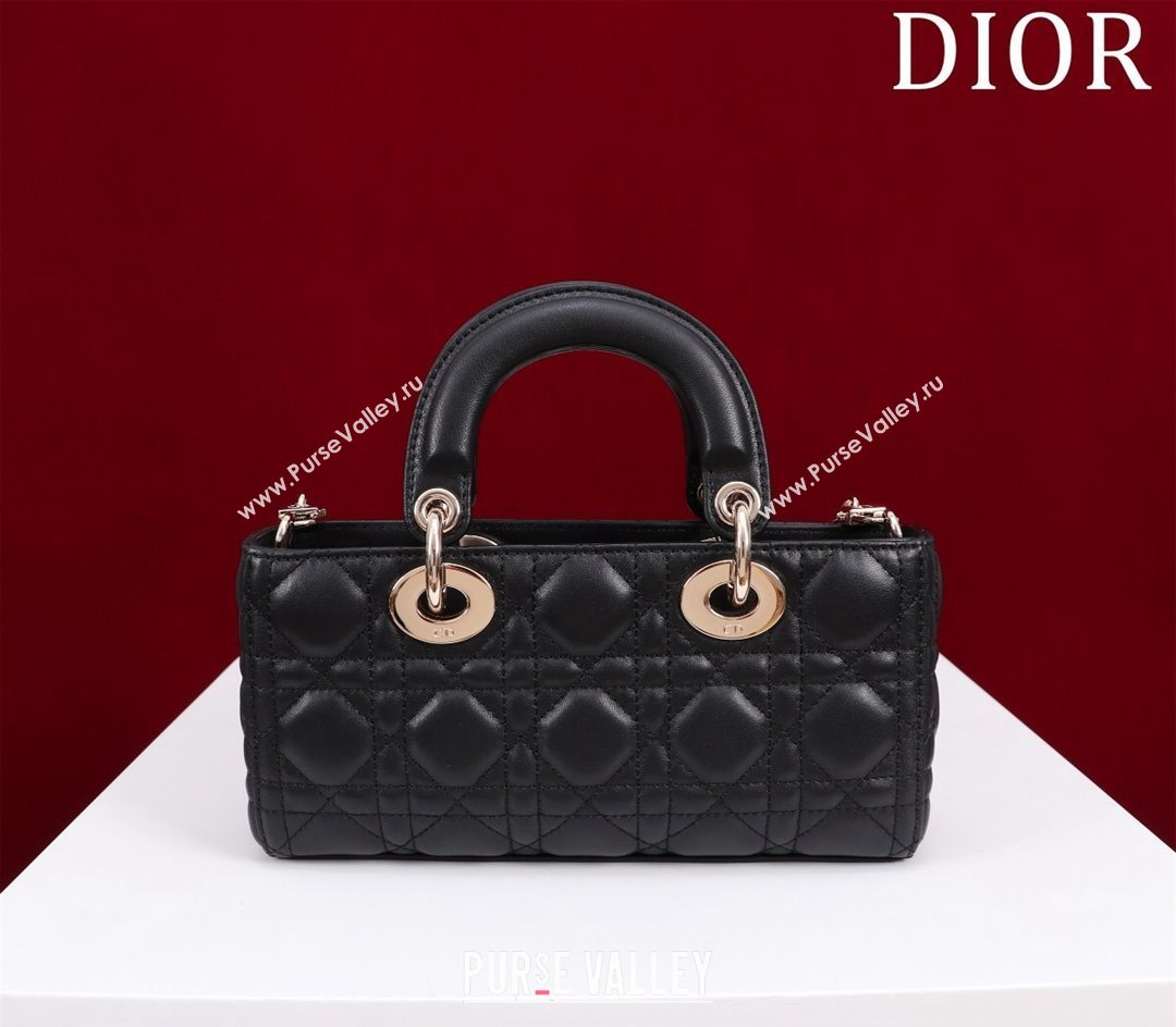 Dior Small Lady D-Joy Bag in Cannage Lambskin Black 2024 M0541 1212 (XXG-241212045)