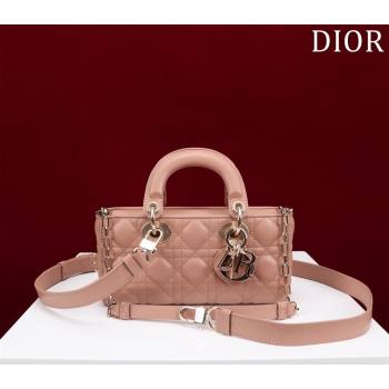 Dior Small Lady D-Joy Bag in Cannage Lambskin Light Pink 2024 M0541 1212 (XXG-241212046)