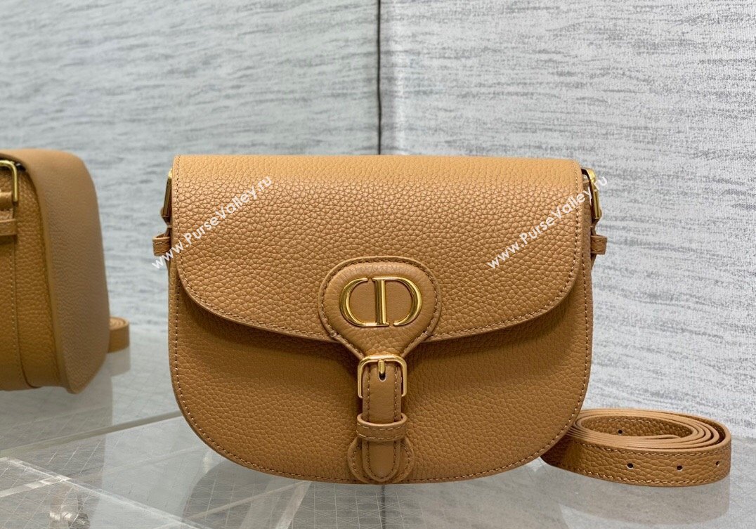 Dior Medium Bobby Bag in Biscuit Brown Grained Calfskin 2024 M9042 (XXG-241212020)