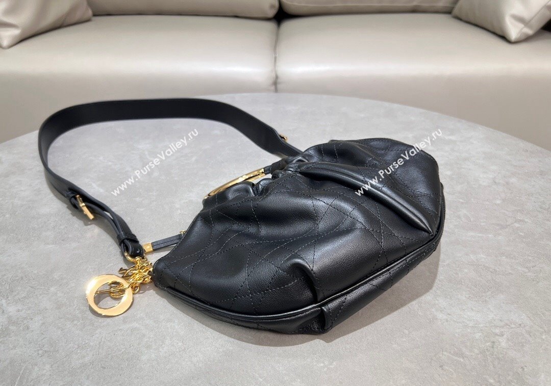 Dior Walk in Dior Purse Bag in Macrocannage Calfskin Black 2024 (XXG-241212078)