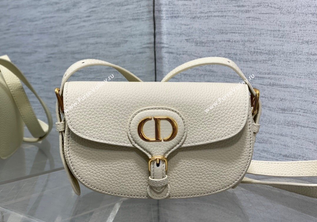 Dior Bobby East-West Bag in Grained Calfskin White 2024 M9042 (XXG-241212018)