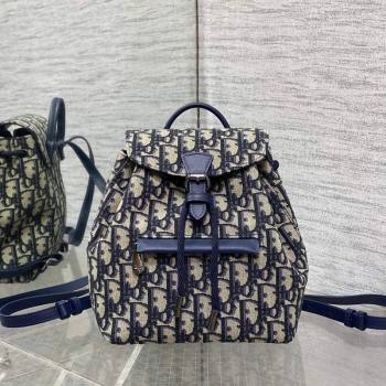 Dior Kids Backpack Bag in Beige and Blue Dior Oblique Jacquard 2024 (XXG-241212086)