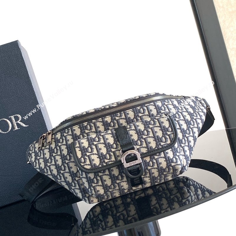 Dior 8 Belt Bag in Beige and Black Dior Oblique Jacquard 2024 (BF-241212087)