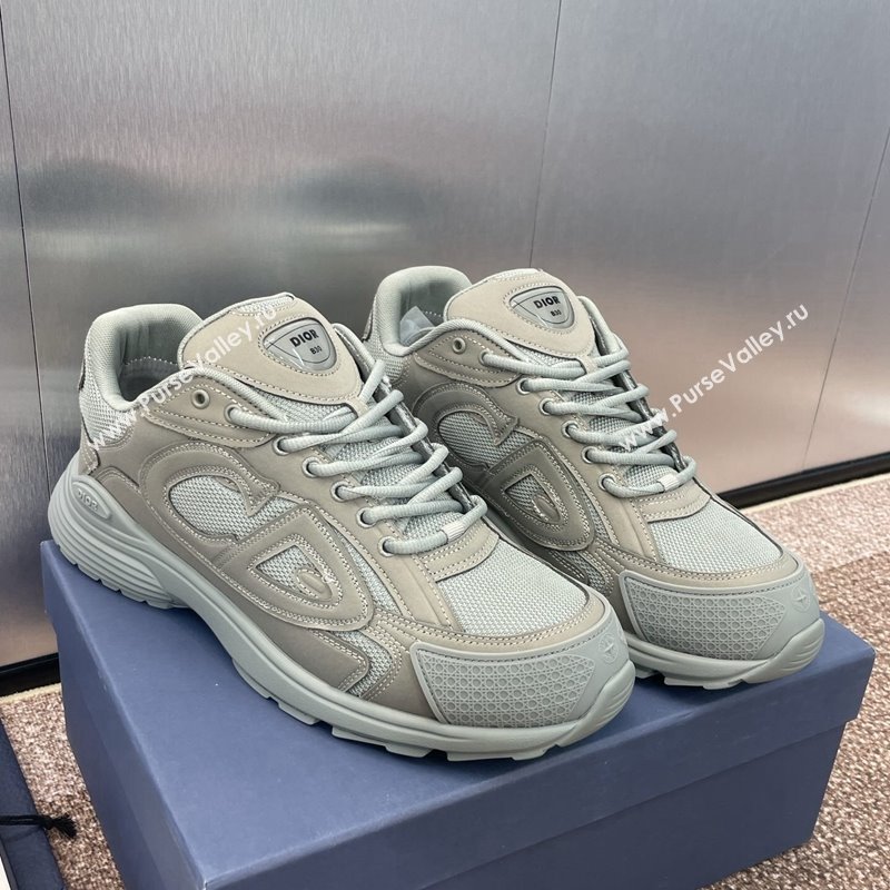 Dior B30 Sneakers in CD Mesh and Leather Grey 2024 1231 (JC-241231031)