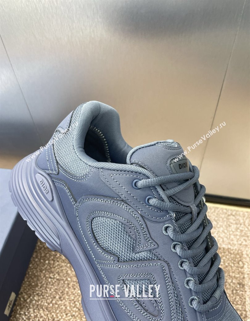 Dior B30 Sneakers in CD Mesh and Leather Dark Blue 2024 1231 (JC-241231028)