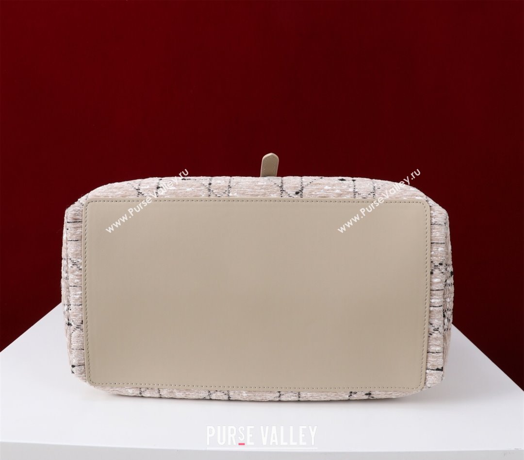 Dior Medium Dior Toujours Bag in Cannage Tweed Beige/Pink 2025 M1188 (XXG-250208020)