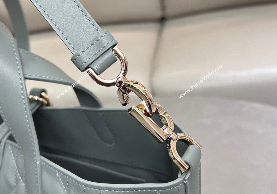 Dior Medium Toujours Vertical Tote Bag in Macrocannage Calfskin Slate Grey 2025 2836 (XXG-250207077)