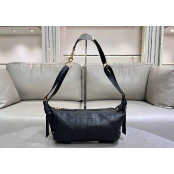 Dior Small D-Journey Hobo Bag in Vintage Smooth Calfskin Black 2025 2416 (XXG-250207063)