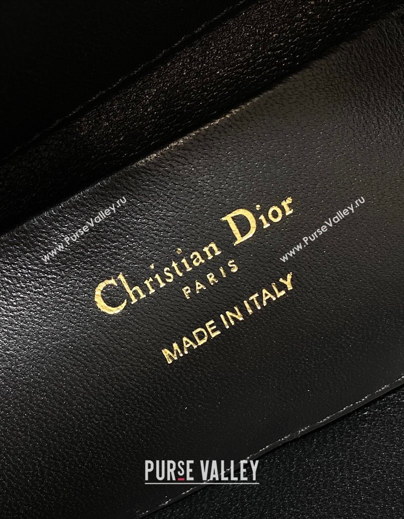 Dior Small Toujours Vertical Tote Bag in Crinkled Calfskin Black 2025 2835 (XXG-250207076)