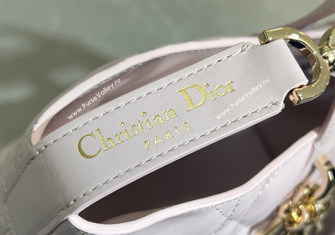 Dior Medium Toujours Vertical Tote Bag in Macrocannage Calfskin Pale Pink 2025 2836 (XXG-250207082)