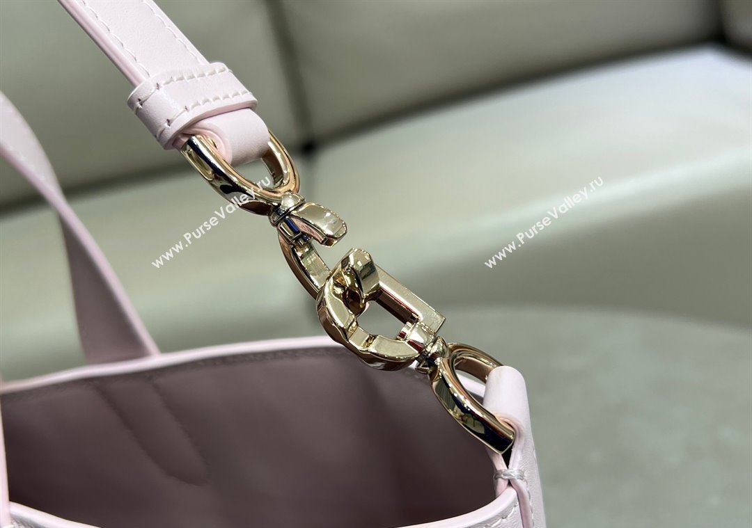 Dior Medium Toujours Vertical Tote Bag in Macrocannage Calfskin Pale Pink 2025 2836 (XXG-250207082)