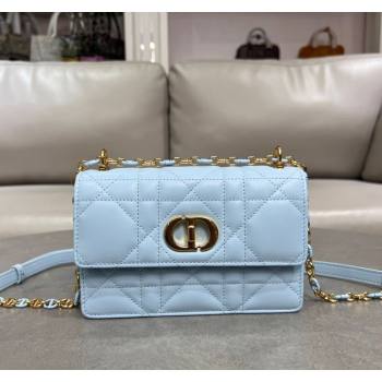 Dior Miss Caro Mini bag in Macrocannage Lambskin Space Blue 2025 M5169 (XXG-250208015)