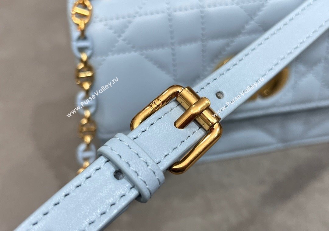 Dior Miss Caro Mini bag in Macrocannage Lambskin Space Blue 2025 M5169 (XXG-250208015)