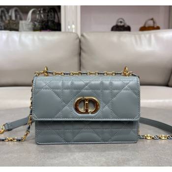 Dior Miss Caro Mini bag in Macrocannage Lambskin Deep Grey 2025 M5169 (XXG-250208016)