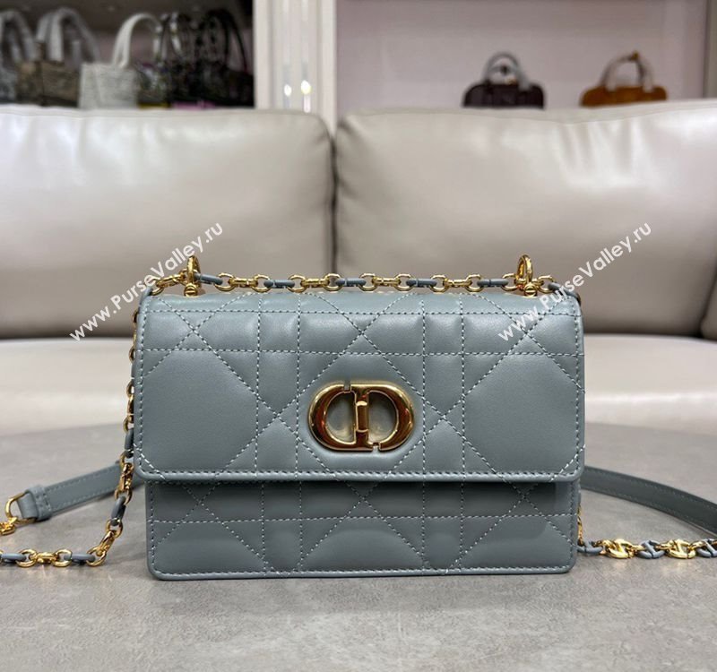 Dior Miss Caro Mini bag in Macrocannage Lambskin Deep Grey 2025 M5169 (XXG-250208016)