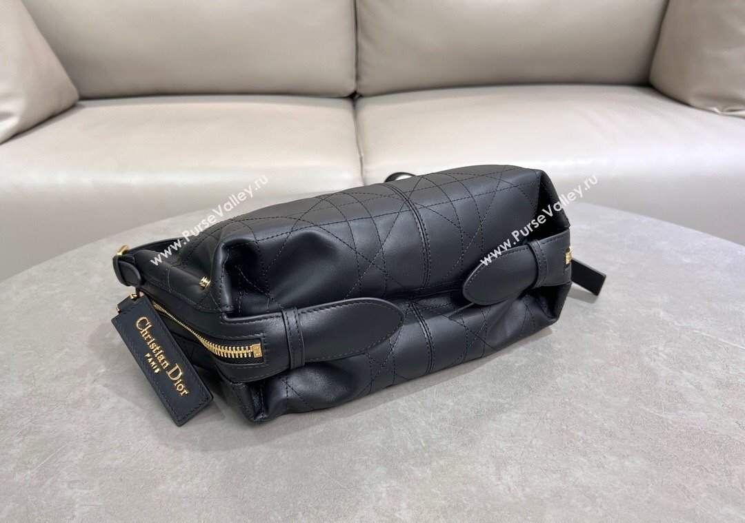 Dior Small D-Journey Hobo Bag in Vintage Smooth Calfskin Black 2025 2416 (XXG-250207063)