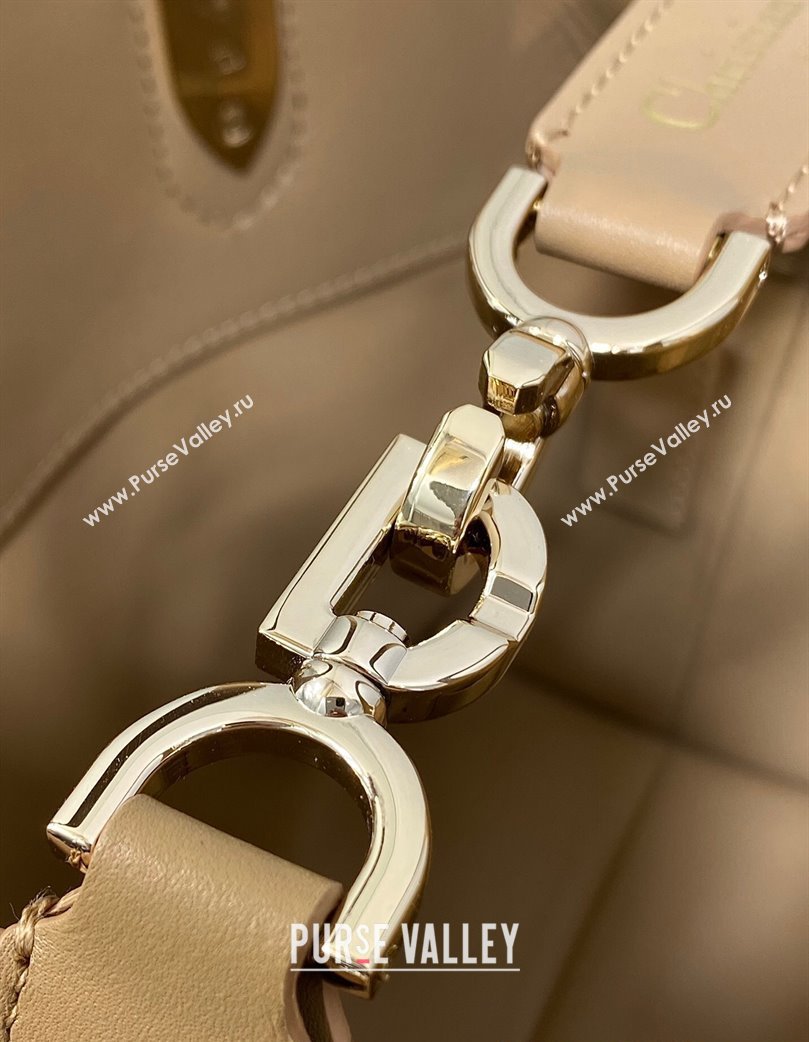 Dior Small Toujours Vertical Tote Bag in Macrocannage Calfskin Tan Brown 2025 2835 (XXG-250207070)