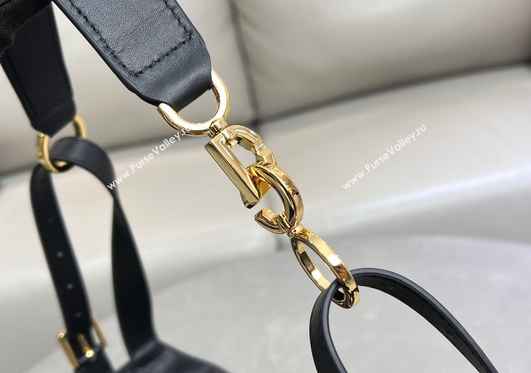 Dior Small D-Journey Hobo Bag in Vintage Smooth Calfskin Black 2025 2416 (XXG-250207063)