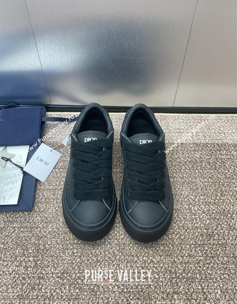 Travis x Dior B33 Low-top Sneakers in Oblique Calfskin Black 2025 0220 (JC-250220083)