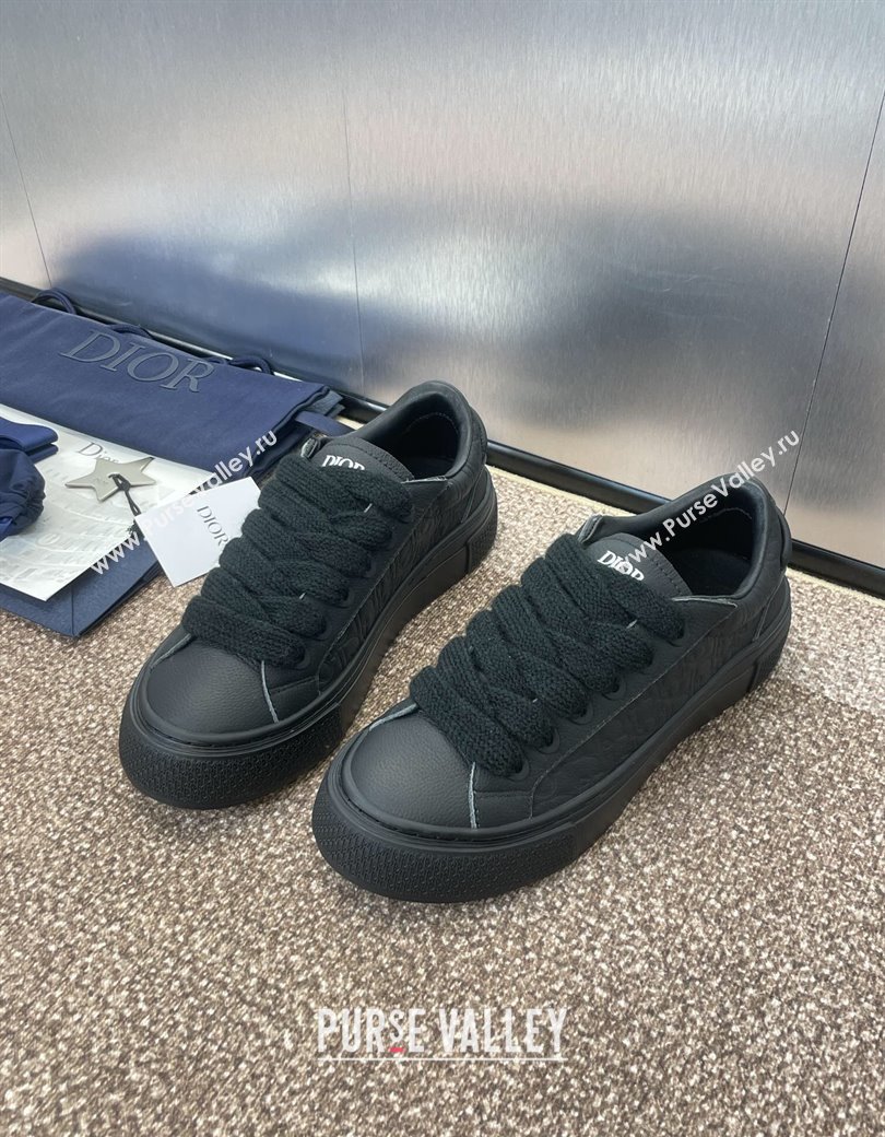Travis x Dior B33 Low-top Sneakers in Oblique Calfskin Black 2025 0220 (JC-250220083)