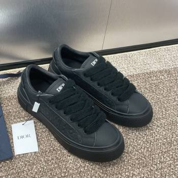 Travis x Dior B33 Low-top Sneakers in Oblique Calfskin Black 2025 0220 (JC-250220083)