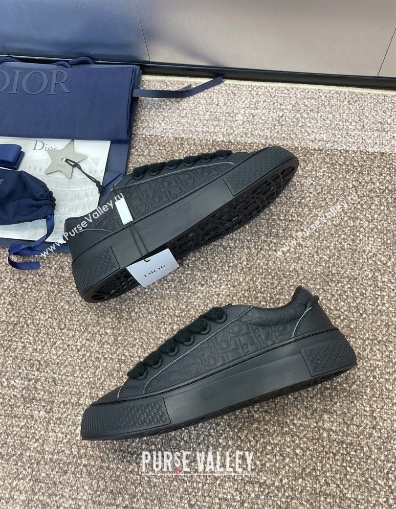 Travis x Dior B33 Low-top Sneakers in Oblique Calfskin Black 2025 0220 (JC-250220083)