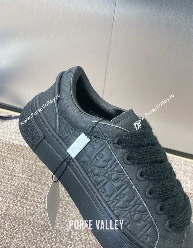Travis x Dior B33 Low-top Sneakers in Oblique Calfskin Black 2025 0220 (JC-250220083)