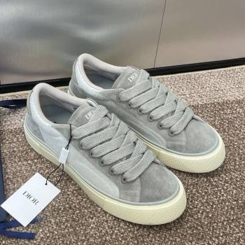 Travis x Dior B33 Low-top Sneakers in Oblique Jacquard and Suede Grey 2025 (JC-250220087)