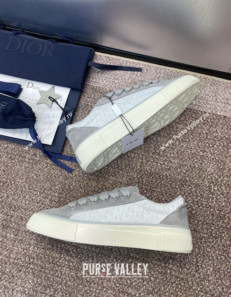 Travis x Dior B33 Low-top Sneakers in Oblique Jacquard and Suede Grey 2025 (JC-250220087)